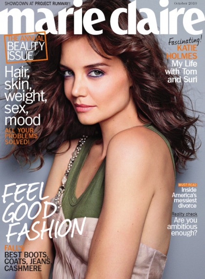 Katie Holmes is a terrible zombie model for Marie Claire