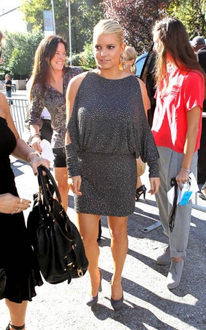 Jessica Simpson Steps Out for New York Fashion Week