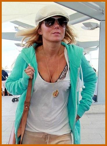 Geri Halliwell Busts Out The Cleavage