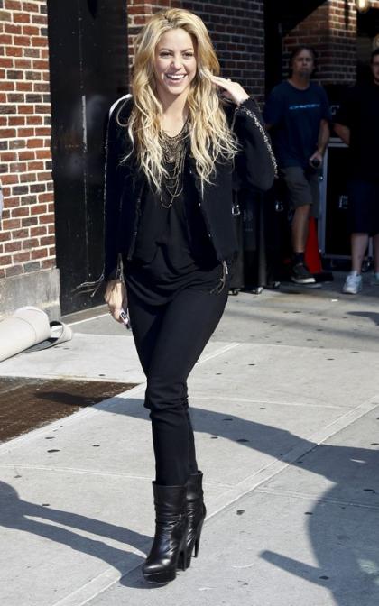 Shakira Swings By the Late Show