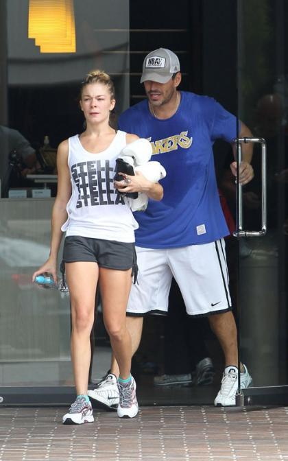 LeAnn Rimes and Eddie Cibrian's Morning Sweat Session