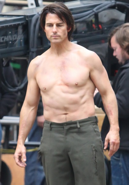 Tom Cruise topless: oddly lumpy, or fabulously hot?