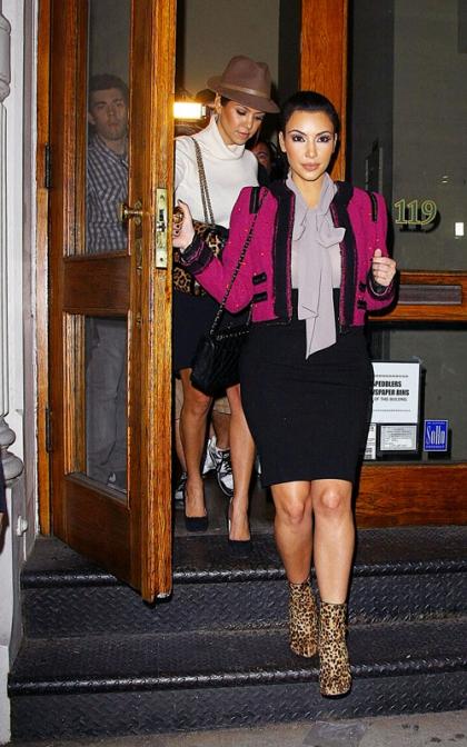 Kim and Kourtney's Fashionable Night Out in NYC