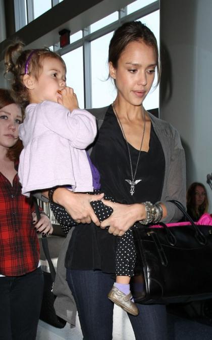 Jessica Alba and Honor Marie: LAX Ladies