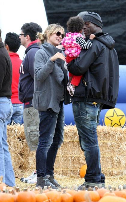 Heidi Klum and Seal: Pumpkin Patch Family Fun