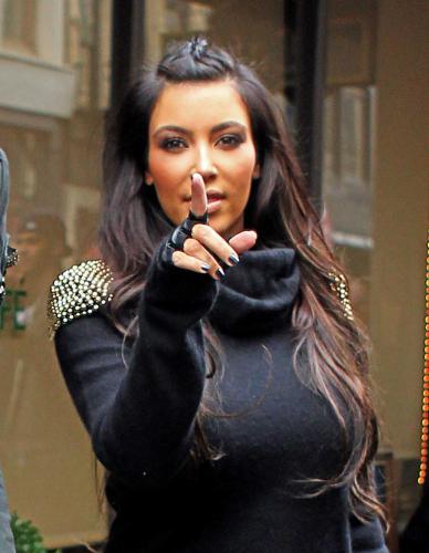 Kim Kardashian's Leather Pants Get Tighter
