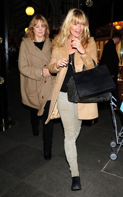 Kate Moss Enjoys a Day Out with Mom