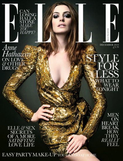 Anne Hathaway on the Elle UK December cover: fierce or hot mess?