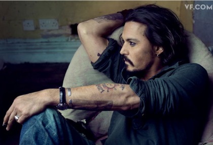 Johnny Depp is Vanity Fair's Jan. cover boy, compares Angelina to Elizabeth Taylor