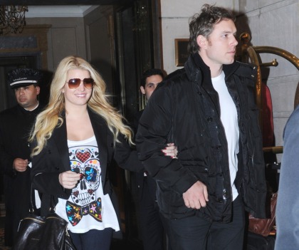 Jessica Simpson is spending her engagement at the bottom of a bottle
