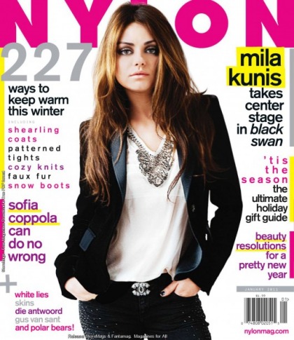 Mila Kunis in Nylon