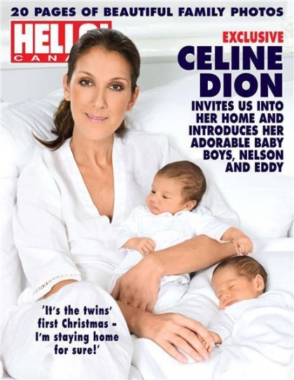Celine Dion reveals her twin boys, Nelson & Eddy