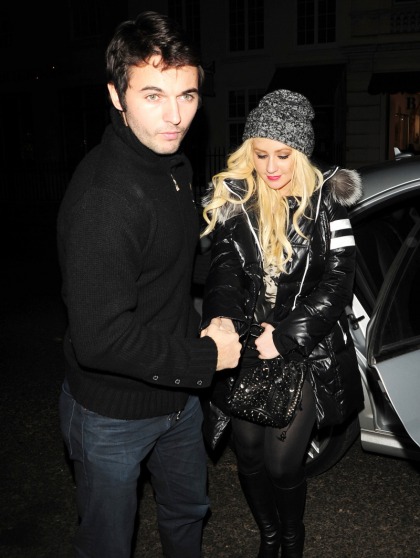Christina Aguilera is loved up in London with Matt Rutler