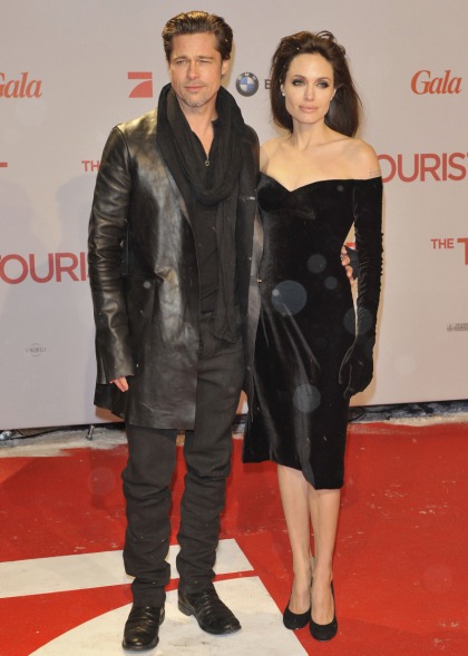Angelina, Brad & Johnny Depp at Berlin premiere of   'The Tourist'