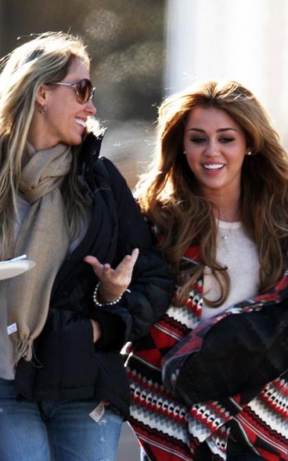 Miley Cyrus' On-Set Visit From Tish