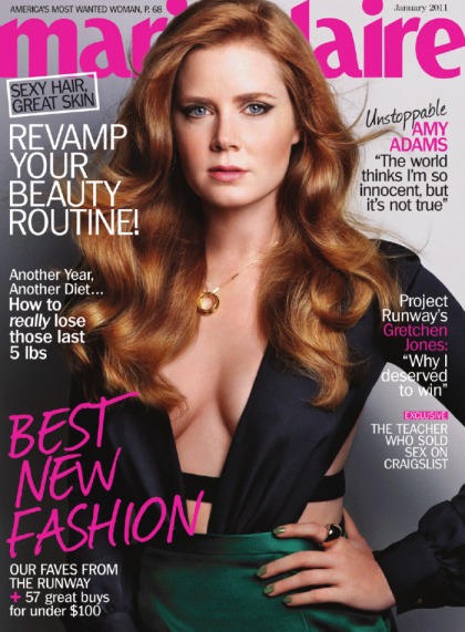 Amy Adams in Marie Claire:   'In my 20s, boy, I was a hot mess'