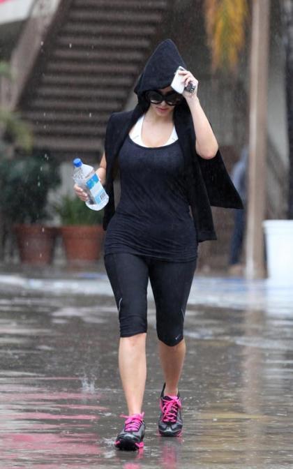 Kim Kardashian's Rainy Day Workout