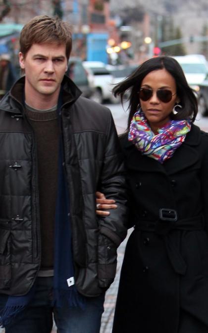 Zoe Saldana's Aspen Getaway with Keith Britton