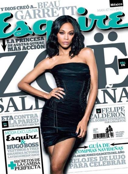Zoe Saldana Sizzles for Esquire Mexico