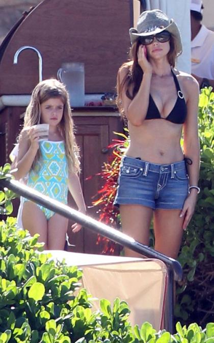 Denise Richards: Poolside with the Girls