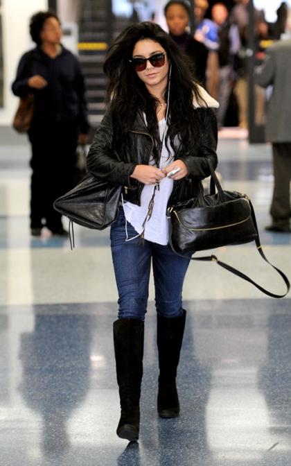 Vanessa Hudgens Hits LAX, 