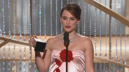 Natalie Portman's Globes acceptance speech: over the top or sweet'