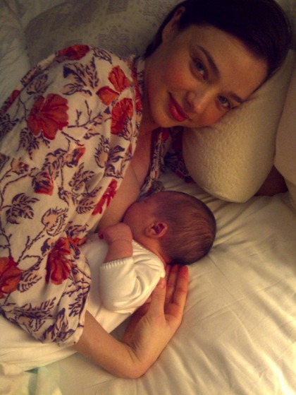 Miranda Kerr debuts baby Flynn Bloom in an intimate breastfeeding pic