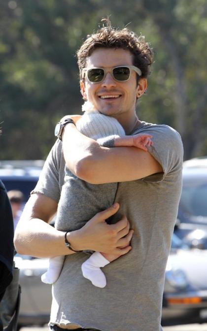 Orlando Bloom's Day Out with Baby Flynn