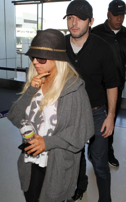 Christina Aguilera & Matt Rutler: Super Bowl Bound!
