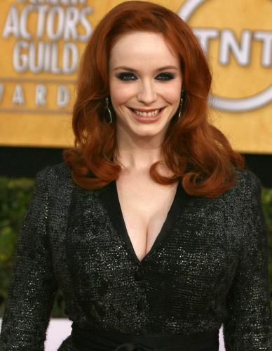 Christina Hendricks' Big Fat Cleavage