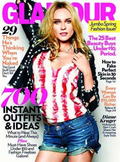 Diane Kruger Covers Glamour March 2011