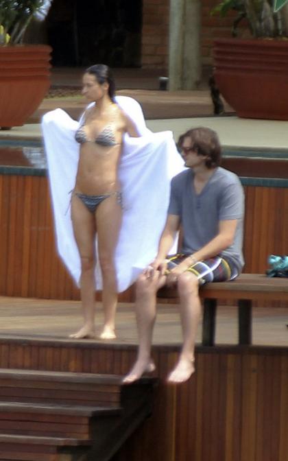 Bikini Babe Demi Moore: Rio Relaxation with Ashton Kutcher