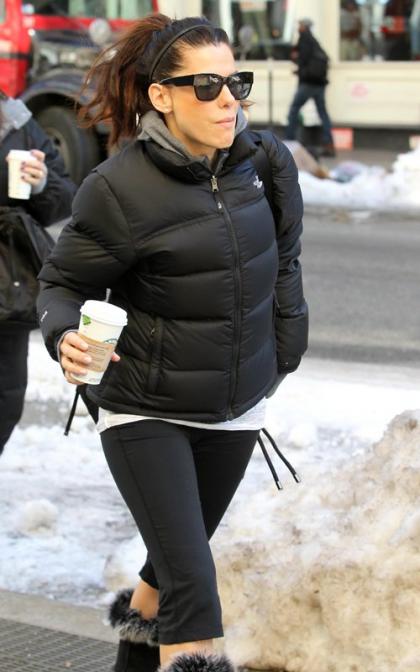 Sandra Bullock: Fitness Focused in NYC