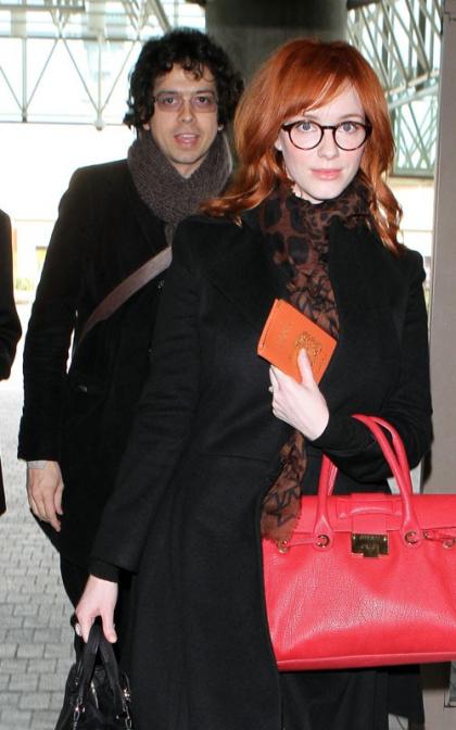 Christina Hendricks & Geoffrey Arend: LAX Lovers