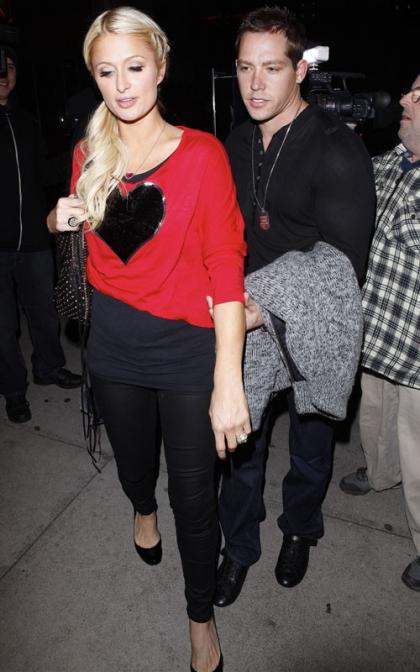 Paris Hilton and Cy Waits: Valentine's Day Dinner Date