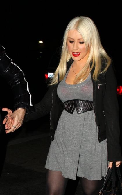 Christina Aguilera's Valentine's Sushi Dinner Date
