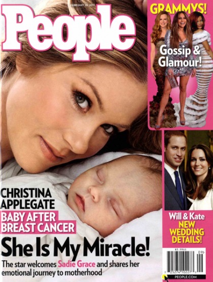 Christina Applegate debuts baby Sadie on an awkward People Mag cover