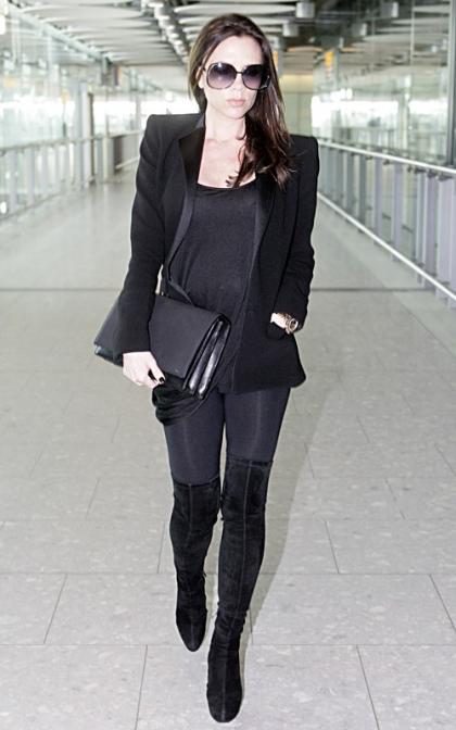 Victoria Beckham's Pregnant Travels