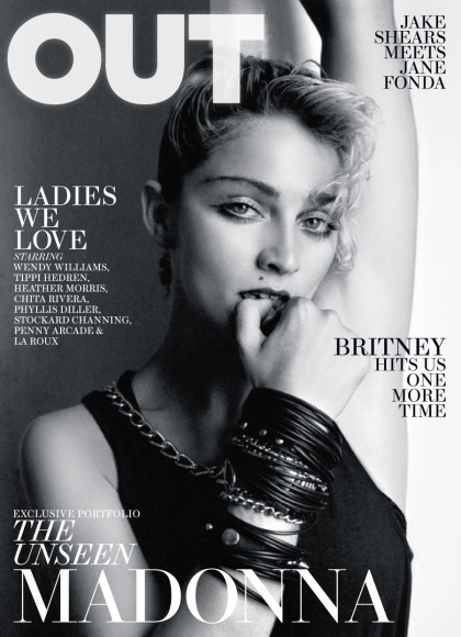 Vintage Madonna takes the cover of Out Mag: how cute was she?