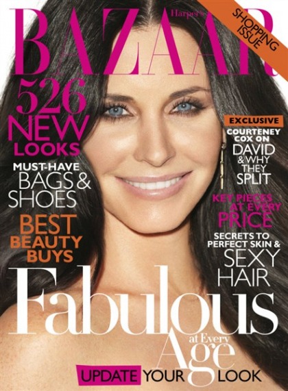 Courteney Cox on Harper's Bazaar: ridiculously jacked, or just fine'