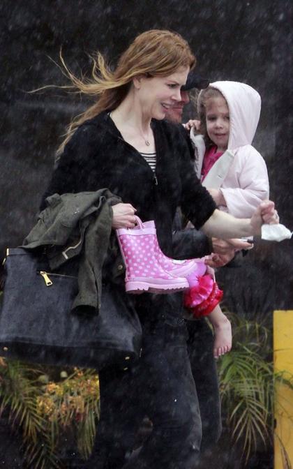 Nicole Kidman & Keith Urban's Rainy Day Family Fun