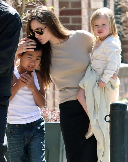 Angelina Jolie might be pregnant, because her boobs look slightly bigger