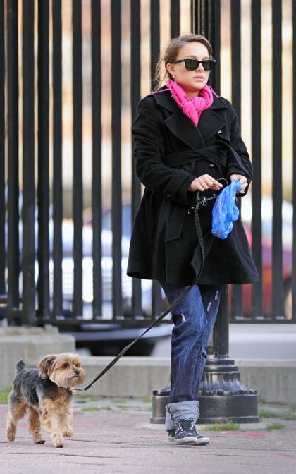 Natalie Portman: Diligent Dog Owner