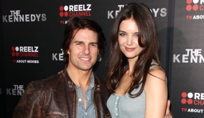 Tom Cruise and Katie Holmes at 'The Kennedys' Premiere