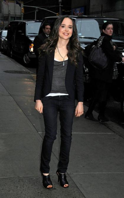Ellen Page Drops By 'The Late Show'