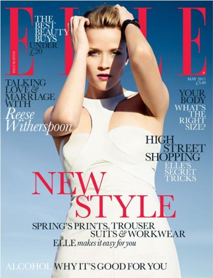 Reese Witherspoon Covers ELLE UK May 2011