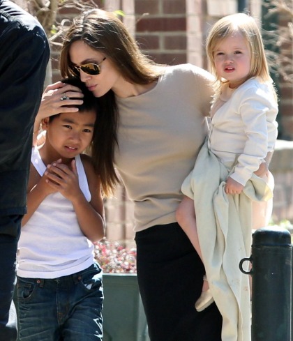 Angelina Jolie wears super-expensive gold sunglasses, thus she is evil