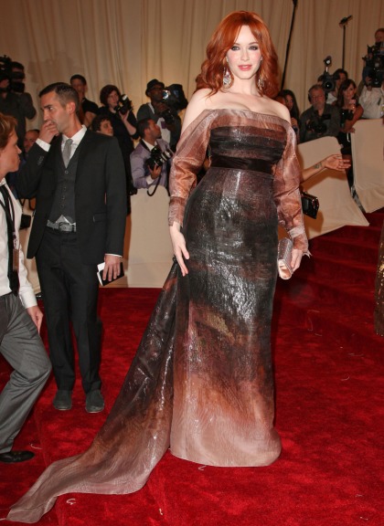 Rusty Christina Hendricks in Herrera at the Met Gala: hot mess or not bad?