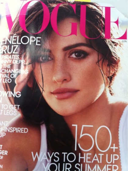 Penelope Cruz's freckly June Vogue cover preview: gorgeous or meh'