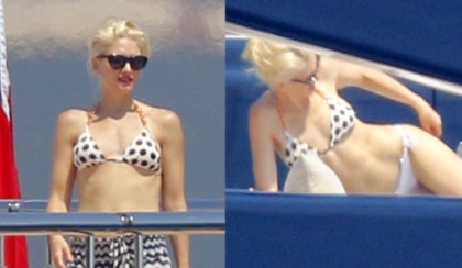 Gwen Stefani in a Bikini in Cannes